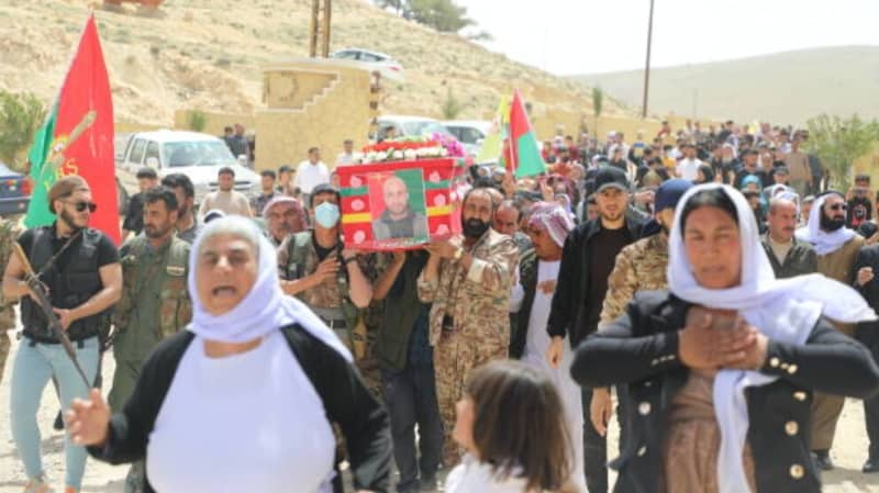 Прошли похороны бойца ОСЭ, убитого в результате удара иракской армии