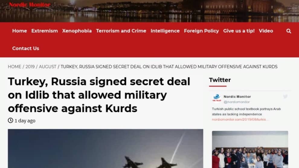 Nordic Monitor: Секретное соглашение между Россией и Турцией дает добро атакам на Сирию?